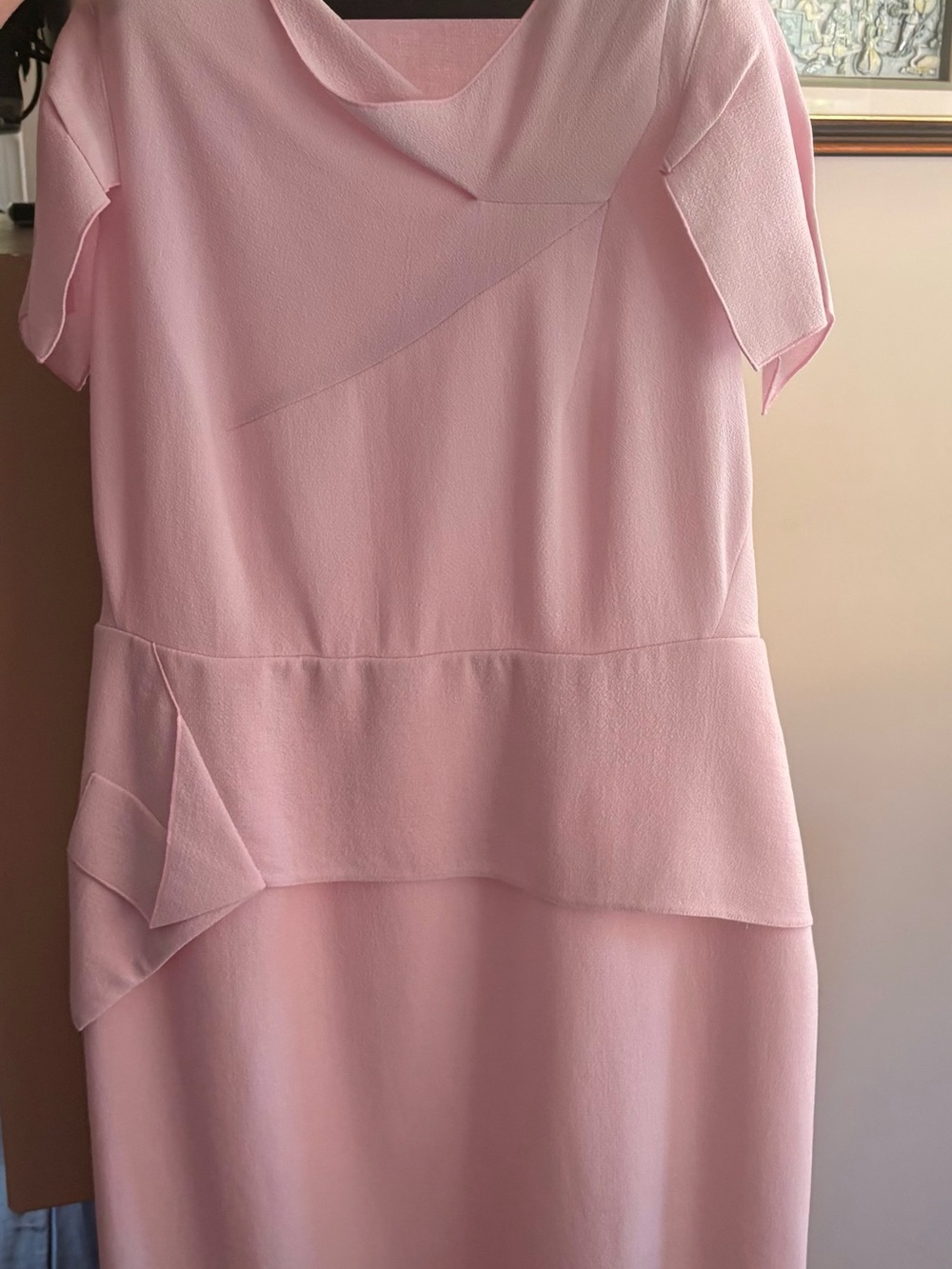 Roland Mouret Blush Pink Midi Dress